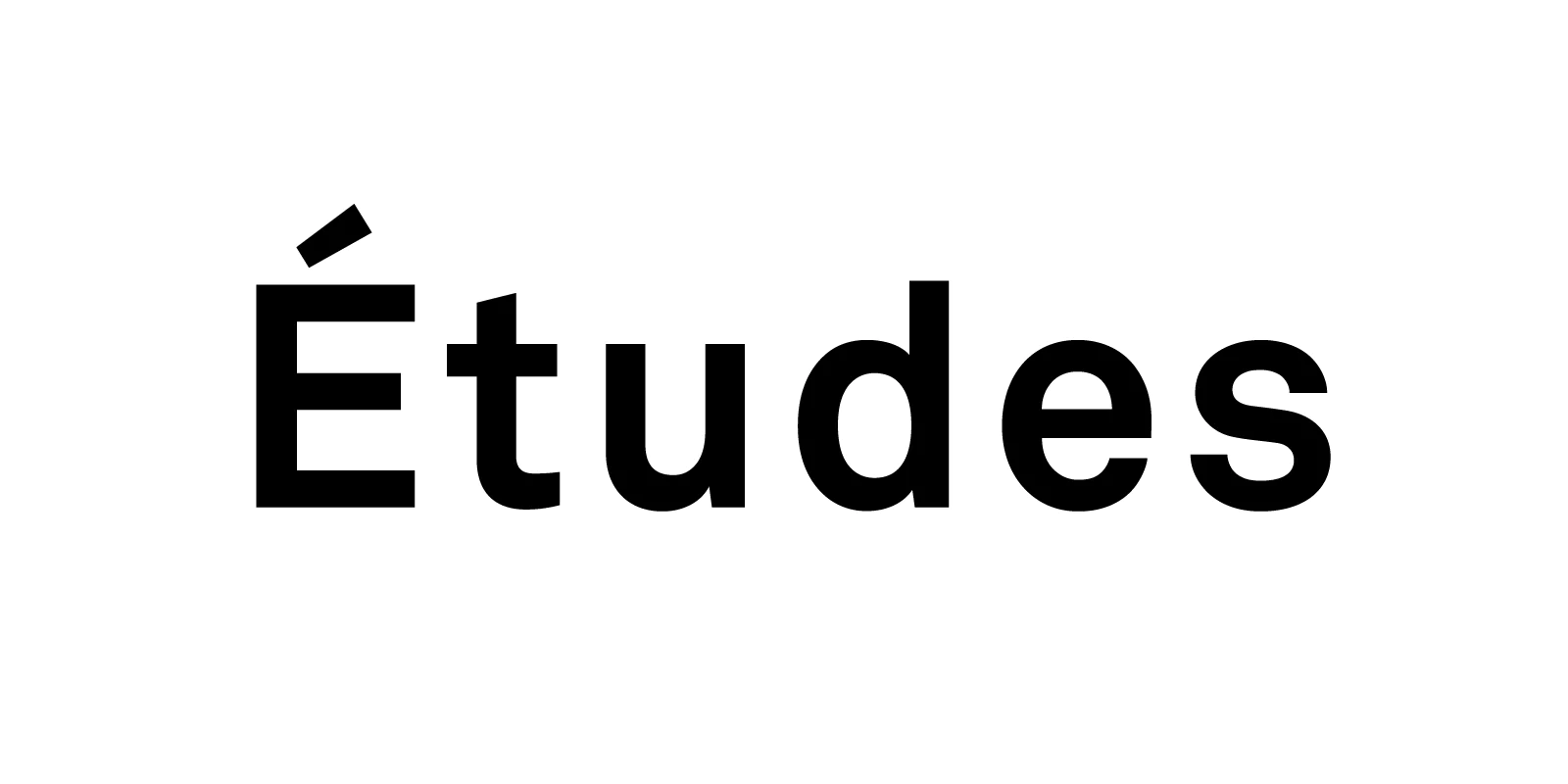 ETUDES STUDIO