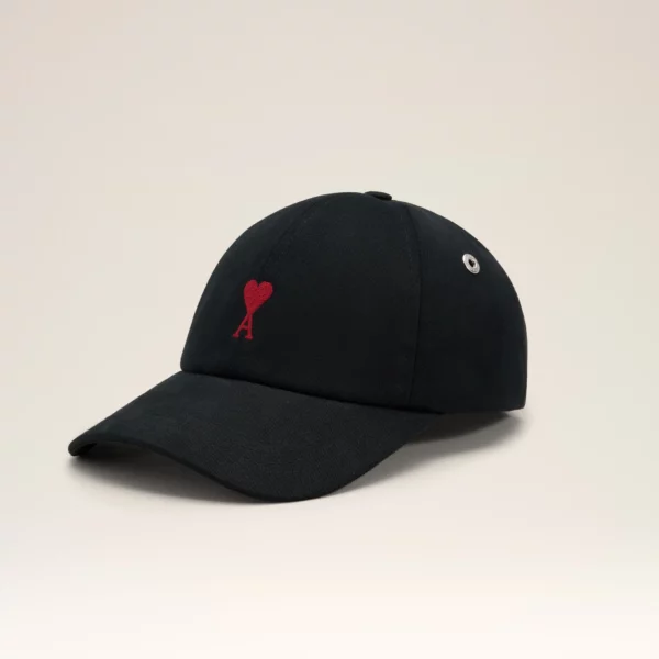 CASQUETTE NOIRE BRODERIE AMI DE COEUR