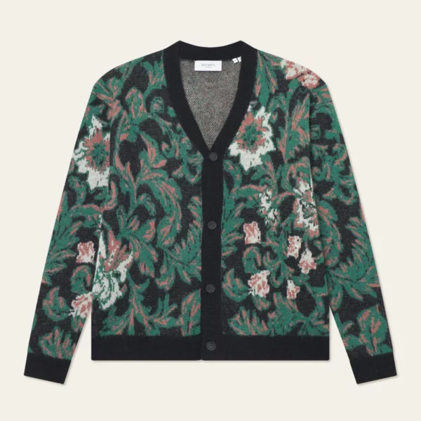 ALEX JACQUARD CARDIGAN KNIT