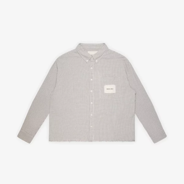 DISTRESSED FARMER'S SHIRT LS