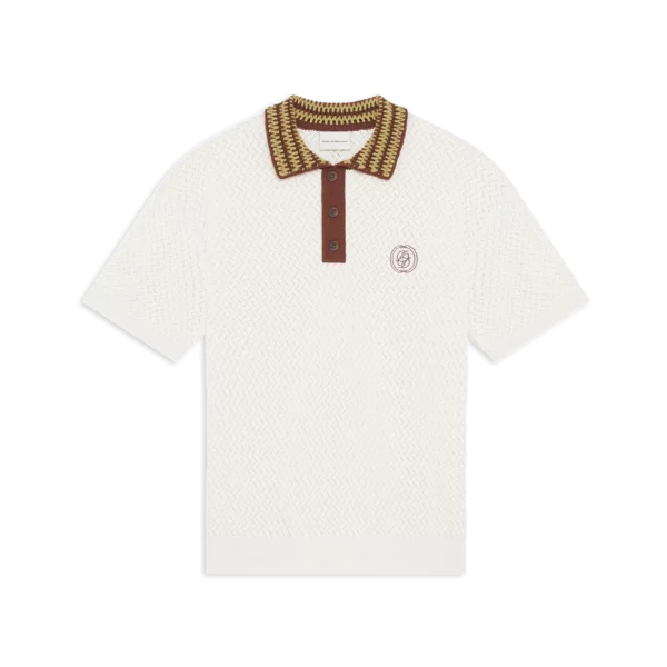 POLO MAILLE AJOUREE D MIROIR