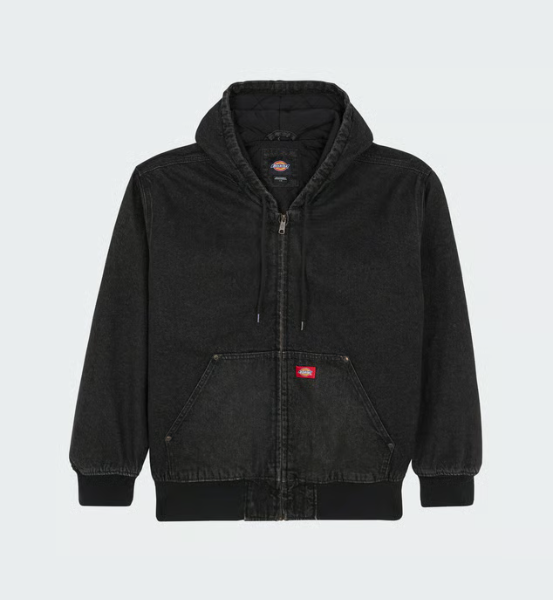 LINED DENIM BOMBER