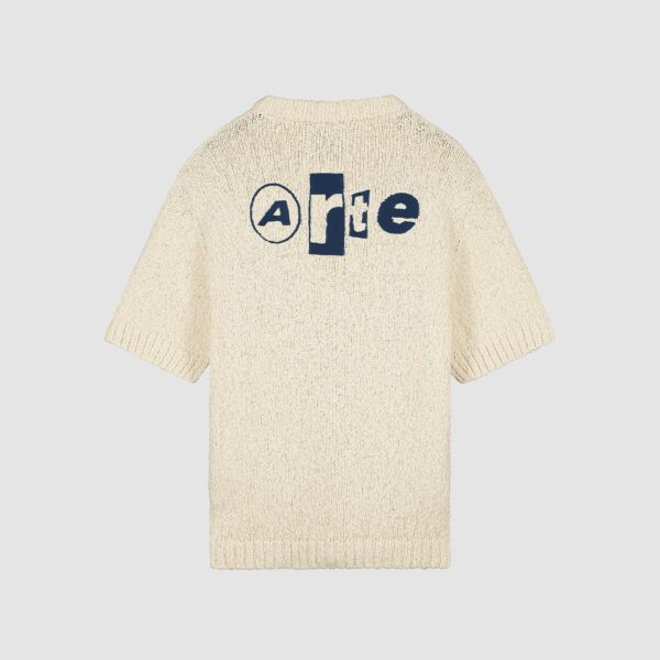 BACK GRAPHIC KNIT T-SHIRT